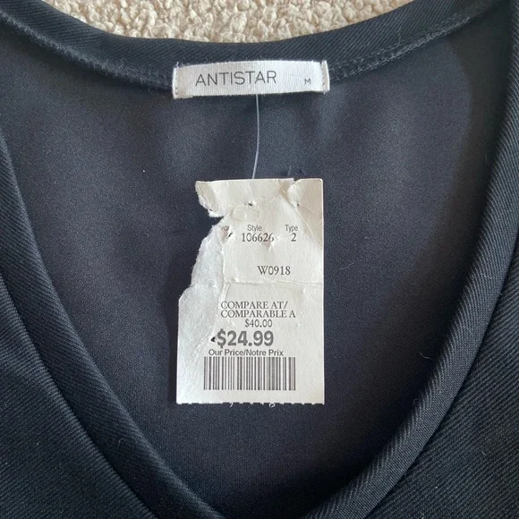 🔸 Antistar 🔸 basic black dress - Picture 3 of 6